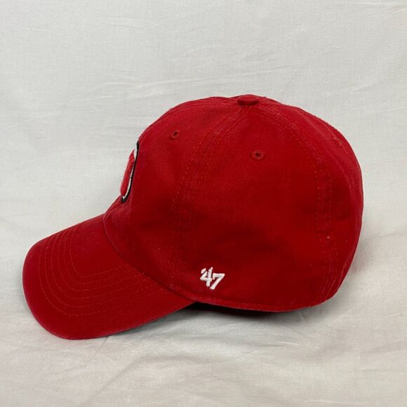 Utah Utes Baseball Cap Hat NCAA Red Embroidered '47 Mens Medium University Utah - Picture 4 of 11
